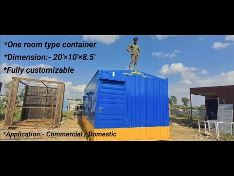Single room container || At lower cost || Portable container || customization available