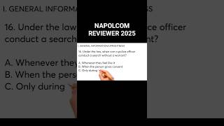 NAPOLCOM REVIEWER 2025 #napolcom #generalinformation #shorts