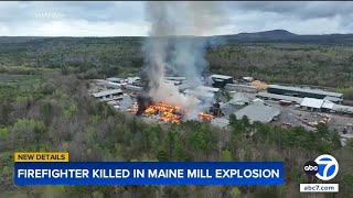 Firefighter killed, 11 injured in lumber mill explosion and massive fire in Maine