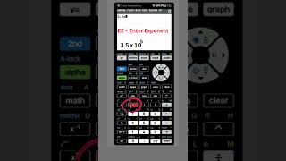 How do you do 10 to the power on a TI 84 Plus CE Scientific Notation
