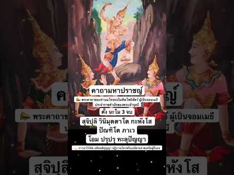 คาถามหาปราชญ์ พระคาถาของท่านมโหสถบัณฑิตโพธิสัตว์ ผู้เป็นจอมเมธีประจำราชสำนักของพระเจ้าจุลนี