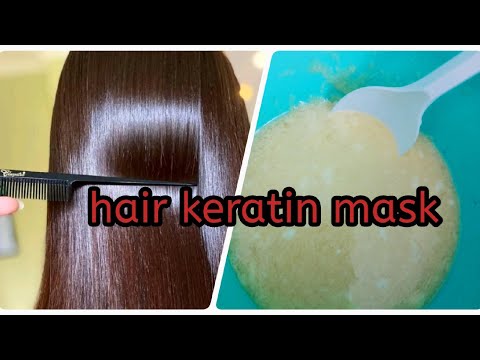 Hair keratin mask at home/hair growth mask