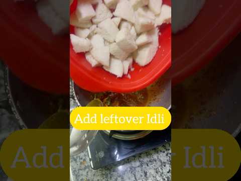 Instant 😋snack🥟 from leftovers Idli🍥🍥 #food #shorts