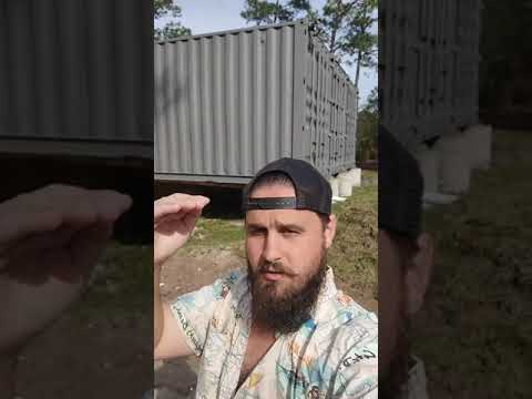 Why Is My Container Home So HIGH Off The Ground?!? #shorts #containerhome