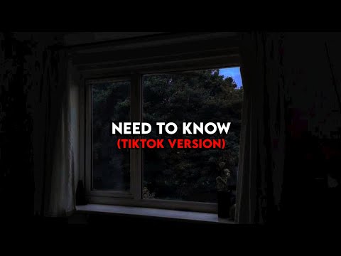 𝑁𝑒𝑒𝑑 𝑡𝑜 𝑘𝑛𝑜𝑤 𝑏𝑦 𝐷𝑜𝑗𝑎 𝑐𝑎𝑡 (TikTok Version)