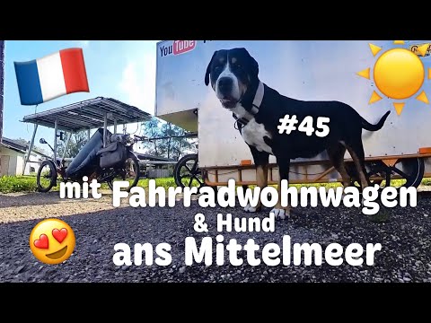 ‼️WOW 😍Wir sind im JURA 🇫🇷 / FRANKREICH‼️#45‼️mit Fahrradwohnwagen Radreise Outdoor FaWoWa Liegerad