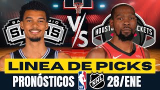 🔥🏀🏒 NBA & NHL PREDICTIONS FOR TODAY, JANUARY 28TH 🤑 FREE PARLAY 🔥