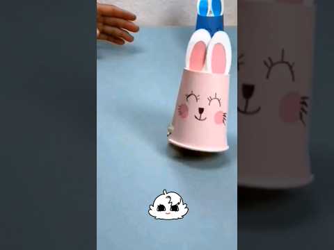 Paper Bunny 🐰 For Kids #easy #ideas #shortvideo