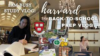 harvard back-to-college PREP VLOG ✏️ 3 tips to ACE back-to-school season, study motivation, pilates