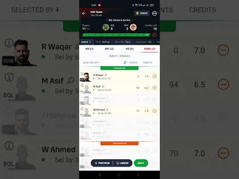 Today Dream 11 Prediction | ECS T10 SPAIN | BQL vs RIW