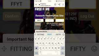 FREE FIRE REDEEM CODE FOR TODAY NOVEMBER 19 | FF REWARDS REDEEM CODE | FF REDEEM CODE TODAY #shorts