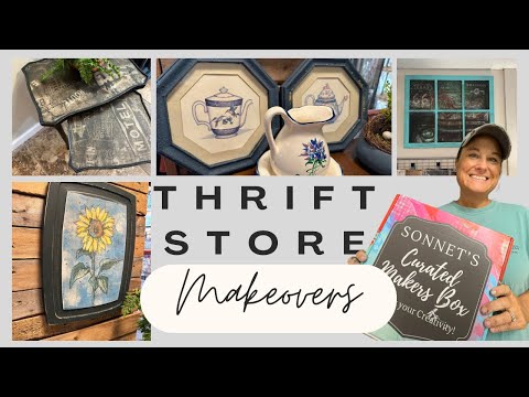 Thrift Store Makeovers using Sonnet’s Makers Box