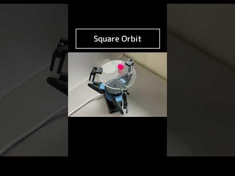 Square orbit with ball-balanced robot #engineering #robot #handmade
