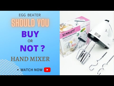 Electric hand mixer egg beater machine for cake and whipping cream,How To Use It,Review Unboxing.