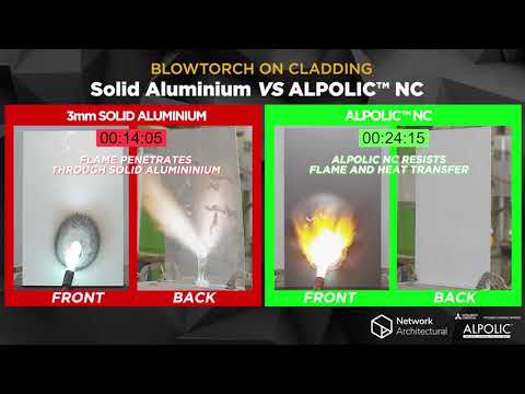 ALPOLIC NC vs Solid Aluminium | Blowtorch Experiment