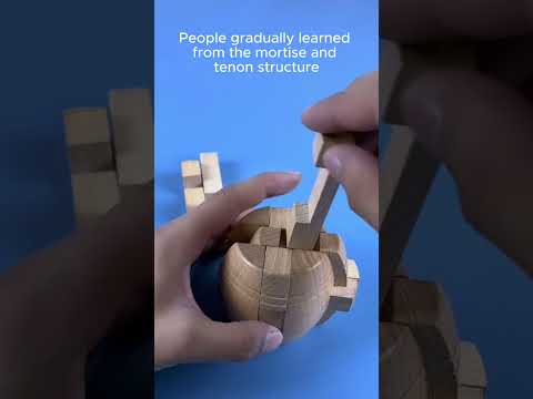 kongming lock puzzle #woodworking #jigsawpuzzle #game #jigsaw #puzzle #lubanlock #wood