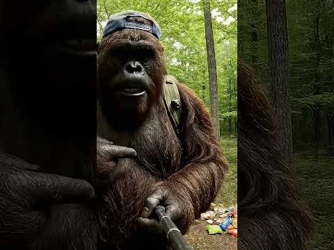 You’re a legend, raccoon. #bigfoot #bigfootvlog #ai #funny #comedy #humor #monkey #lifeisbutadream