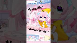 Chibi does a BACKFLIP and Breaks her Vtuber Model 😭😭😭 #shorts #chibidoki #vtuber