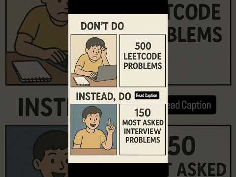 Top Leetcode Problems to Solve Before Your Interview #interview #viralshorts