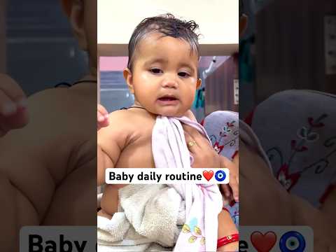 Nahane me ab sardi nahi lagti aweesha ko ❤️🧿✅ #babygirl #minivlog