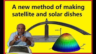 An accurate and cheap method for making all kinds of satellite dishes and solar dishes and...