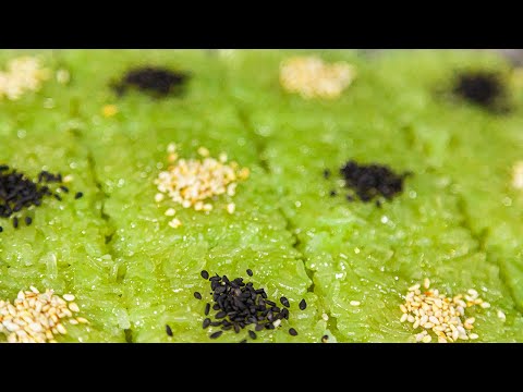 STICKY RICE Cake - ข้าวเหนียวแก้วใบเตย | OOH Kitchen