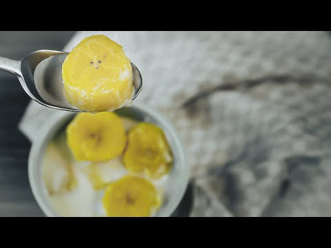 Porched PLANTAIN in SWEET coconut milk กล้วยบวชชีสูตรโบราณ เหนียวนุ่ม หวานมันเข้าเนื้อ | OOH Kitchen