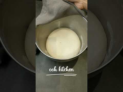 Pizza dough recipe with sourdough #shorts #shortsrecipe