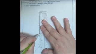 Construct an isosceles right triangle NYS Geometry Regents January 2024
