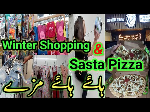 Kids Shopping With Sasta Pizza | Winter Shopping | Budget Shopping