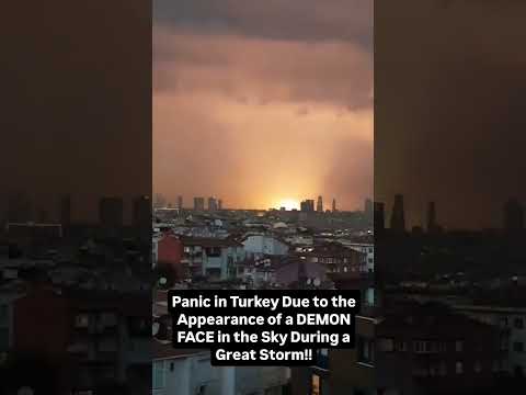 Demon Face Appear In The Sky💀