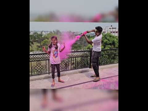Holi Celebration!! @kuhusmagicalgalaxy  #holihai #holicelebration #kidscelebration