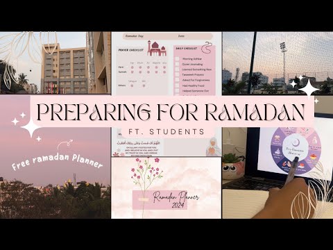 How to Prepare for Ramadan | College Students I Balance Ramadan and College + Free Ramadan Planner ✨