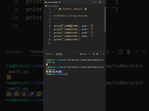 Print Cool Emojis With Python