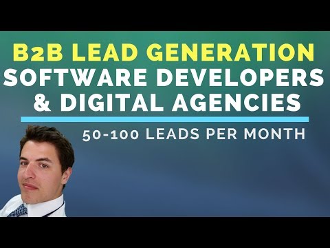 B2B Lead Generation for Software Developers & Digital Agencies (50-100 leads a month)