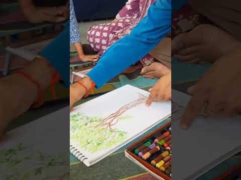 Oil pastels Drawing #trending #viral #shorts #kids #art #shorts #drawing #youtube #trend
