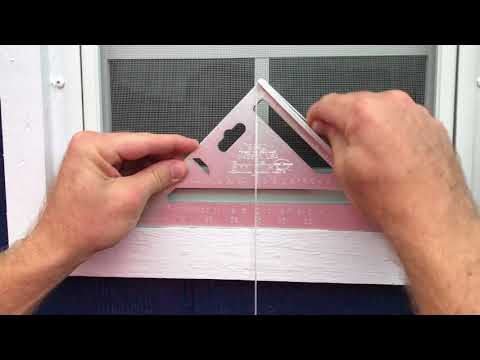 Great speed square trick to make a homemade level!