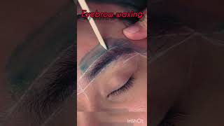 eyebrow threading waxing shaping #youtubeshorts #browwax #eyebrowwaxing #shortsfeed #trendingvideo