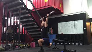 Functional Strength -  Barbell Over Head Bulgarian Split Squat - ON AIR