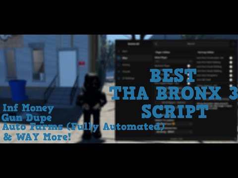 [OP] BEST Roblox Tha Bronx 3 Script (Gun/Money Dupe) , SILENTAIM, ESP , FLING PEOPLE, WHOLE SHOWCASE