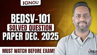BEDSV 101 Important Questions | IGNOU BSOC 104 Value Education Solved Guess Paper