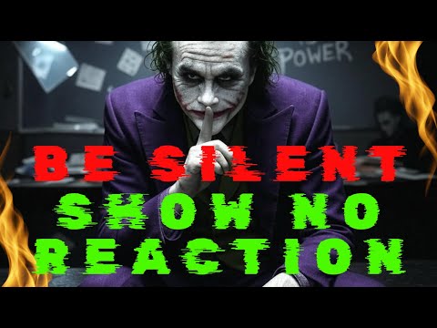 Show Them No Reaction Be Silent 🤐 Their Power Ends Where Your Silence Begins 🔥 | #darkmotivation