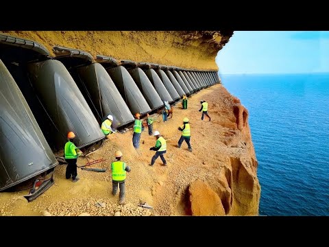 These Road Construction Projects so Dangerous - Skillful Construction Workers & Heavy Equipment