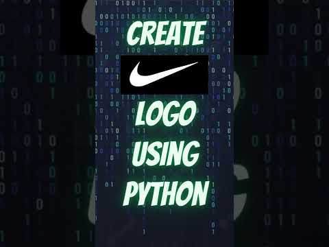 Draw Nike Logo using Python Turtle #shorts #python #pythonturtle #nike