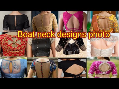 Top Best 50 🥰😍 Boat Neck Blouse Design | Blouse Design New Model | Boat Neck Design | Blauj Design |