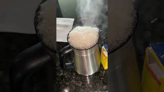 Clean coffee pot with almost no effort!