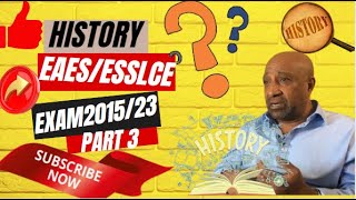 HISTORY ESSLCE Exam | grade11&12 HISTORY |Hamile 2015 | Ethiopian education | Part 3