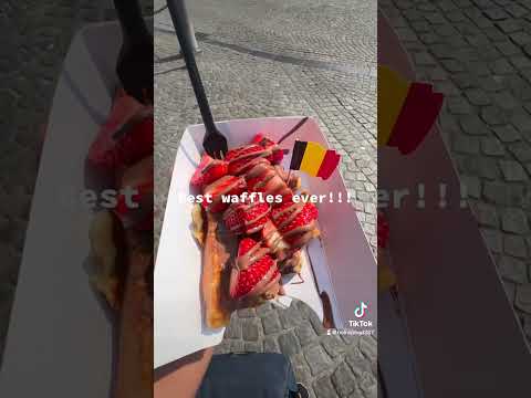 Had the best waffles in Brugge 🇧🇪 Check @laurencetakeaway Brugge 🧇🧇🧇 🥰🥰🥰