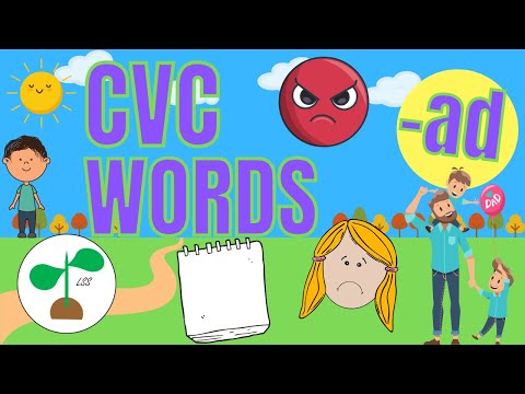 CVC Words | -ad Words | Consonant Vowel Consonant