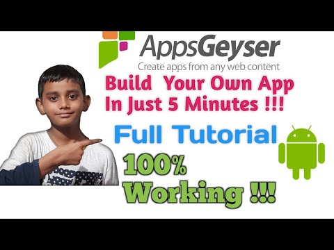 how to make  own apps on appgeyser mobile in telugu